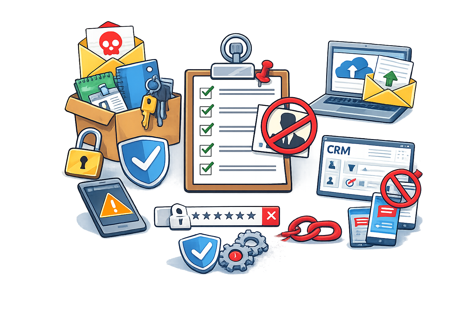 Ex dipendenti e collaboratori: cosa disattivare subito