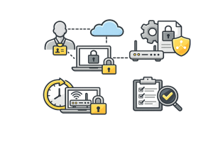 accessi remoti aziendali, VPN fornitori, sicurezza rete aziendale, gestione accessi esterni, account fornitori.
