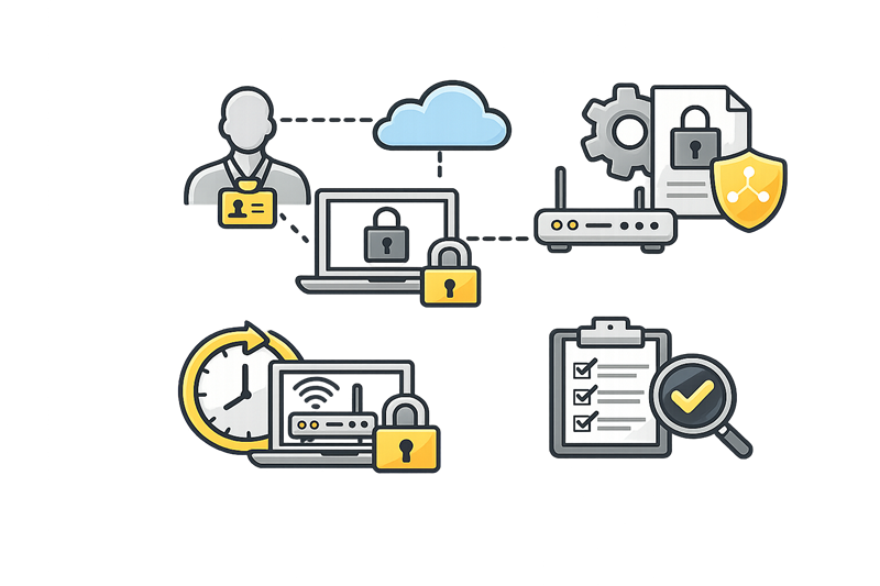 accessi remoti aziendali, VPN fornitori, sicurezza rete aziendale, gestione accessi esterni, account fornitori.